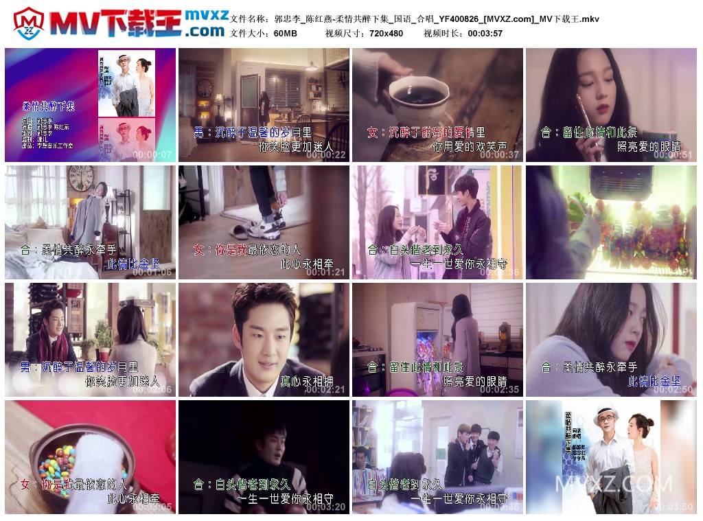 郭忠李_陈红燕-柔情共醉下集_国语_合唱_YF400826